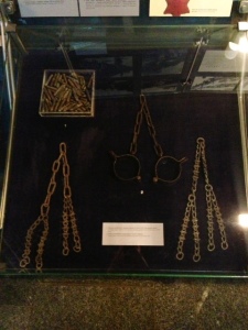 chains and shells from guns